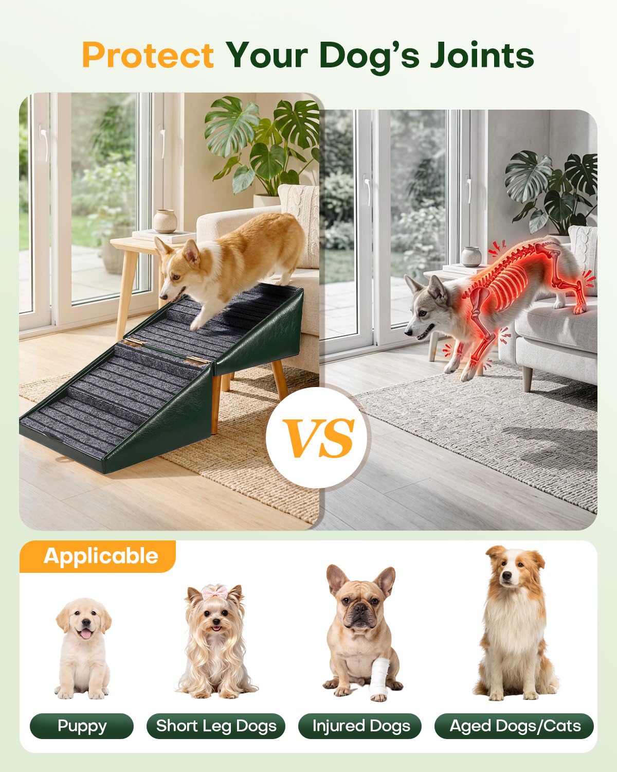 Foldable Dog Stairs and Ottoman K455701