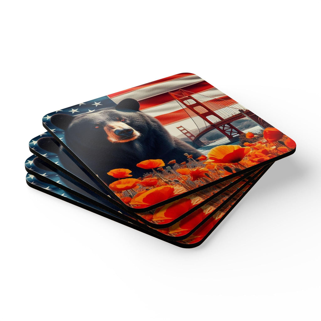 USA Flag Coasters Set of 4 B35335