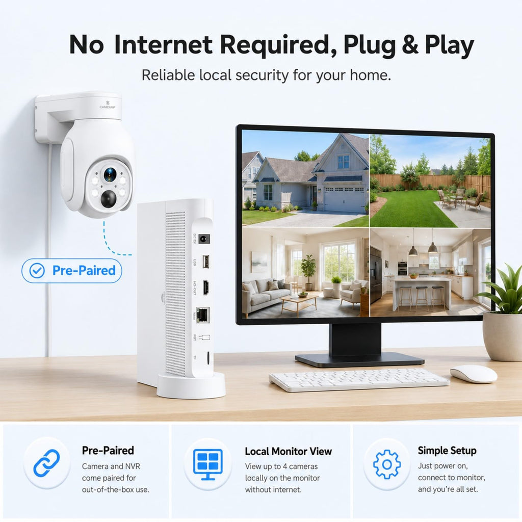 Solar Security Cameras Wireless Outdoor 4 Pack J42753