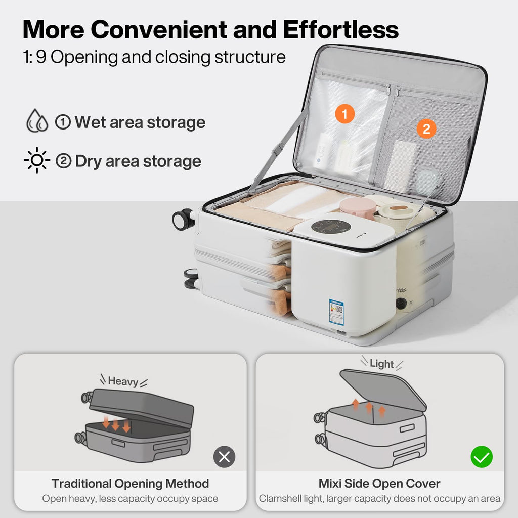 20 Inch Expandable PC Hard Shell Carry On Luggage with Spinner Wheels & TSA Lock S309