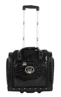 15 Inch Black PVC Underseat Luggage D8675
