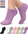 Women's Bamboo Viscose No Show Ankle Socks 7 Pairs X989
