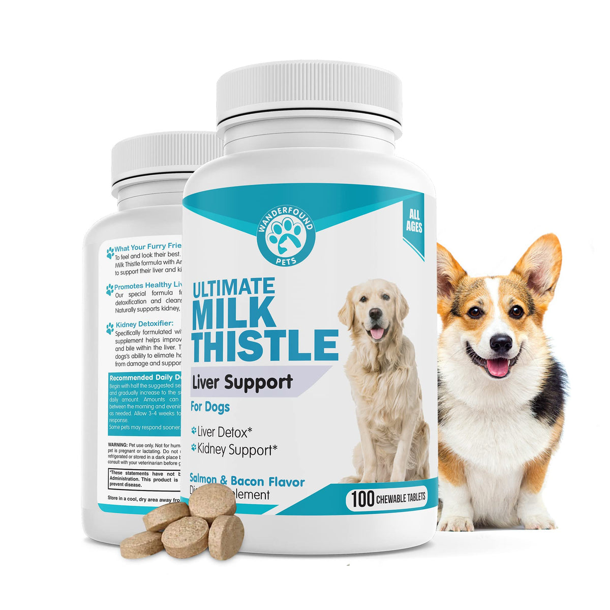 Milk Thistle & SAMe100 for Dogs V108298