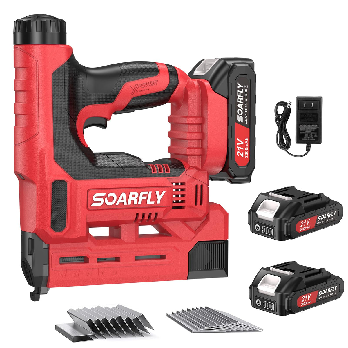 18 Gauge 2-in-1 Cordless Brad Nailer Stapler S892538