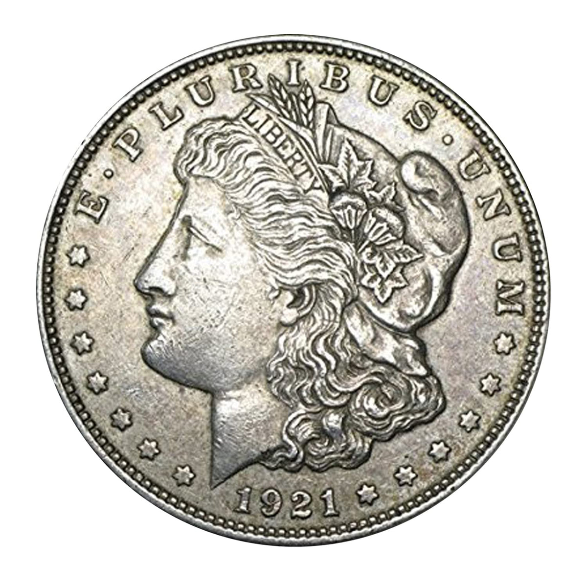 1921 Morgan Dollar 90% Silver Circulated Coin O644043