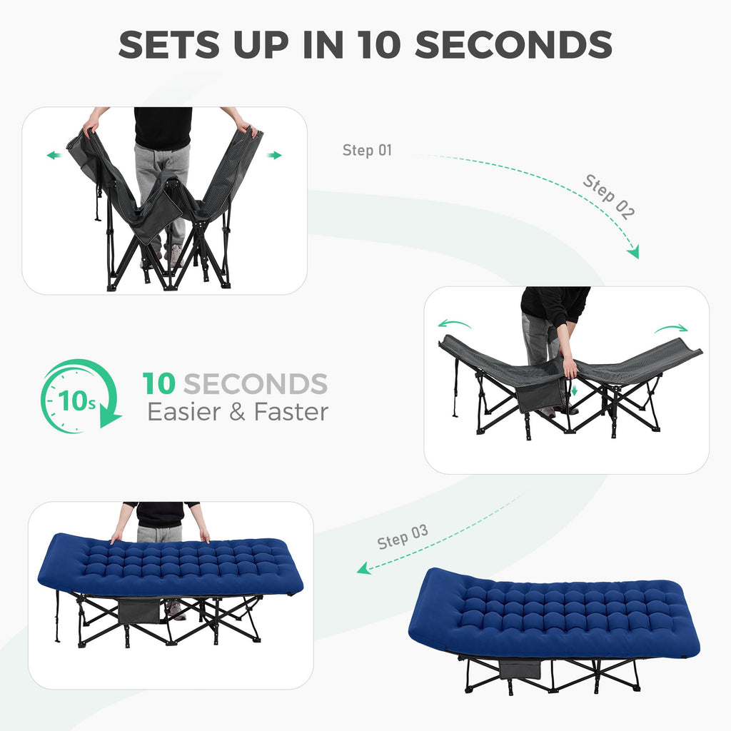 Folding Camping Cot with Mattress C867867