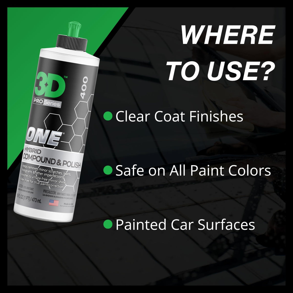Car Scratch & Swirl Remover Rubbing Compound & Polish 32oz F169