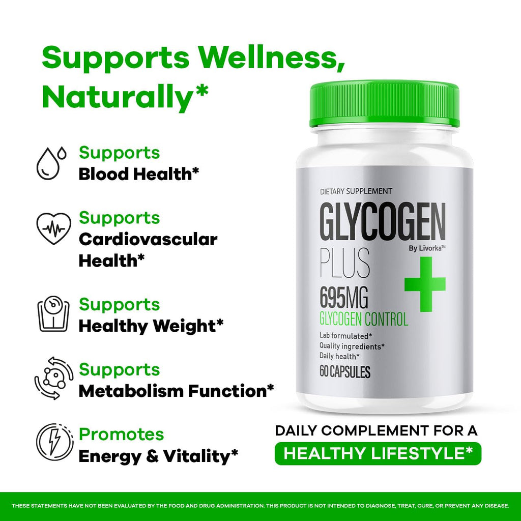 All Natural Glycogen Support Capsules, 180 Capsules T862595
