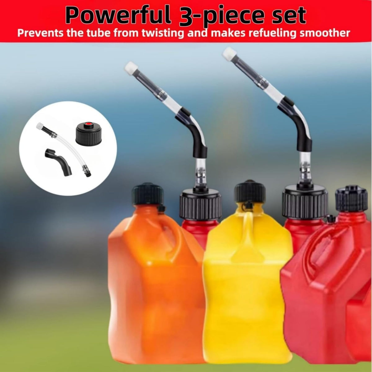 Fuel Jug Hose and Hose Benders, Gas Can Cap Y921