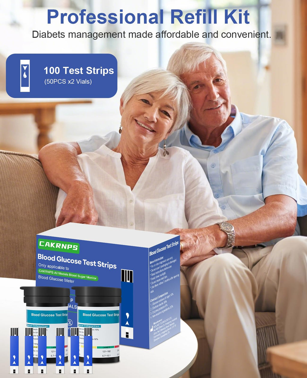 Blood Glucose Test Strips 100 Count V83408