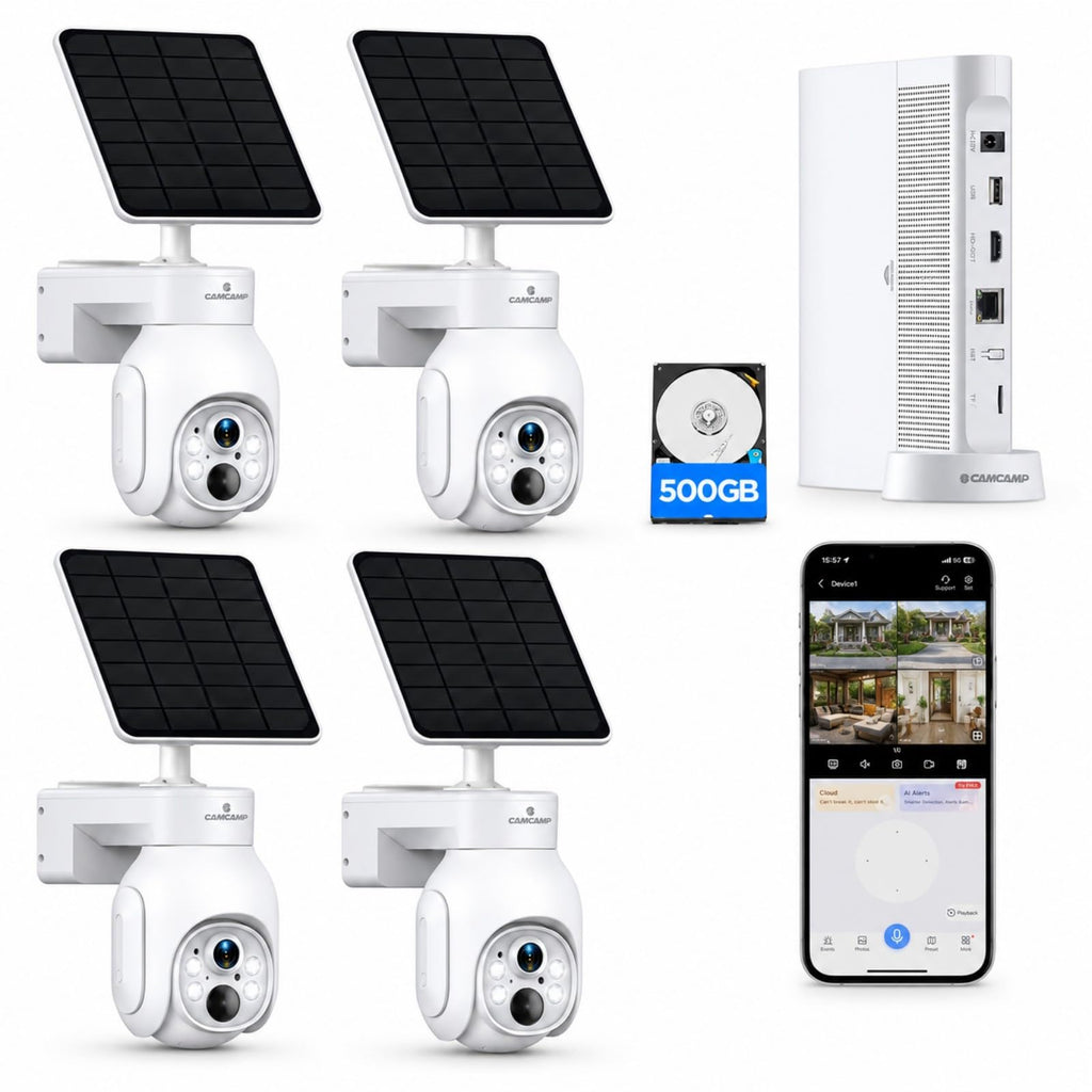 Solar Security Cameras Wireless Outdoor 4 Pack J42753