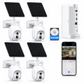 Solar Security Cameras Wireless Outdoor 4 Pack J42753