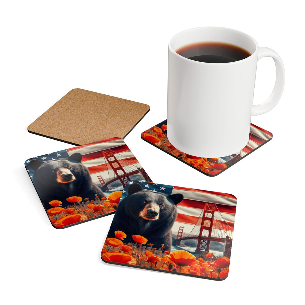 USA Flag Coasters Set of 4 B35335
