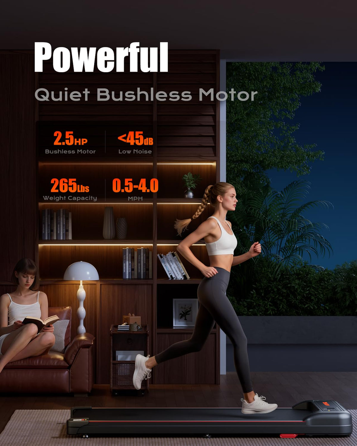 Walking Pad with 8% Incline Under Desk Treadmill D303
