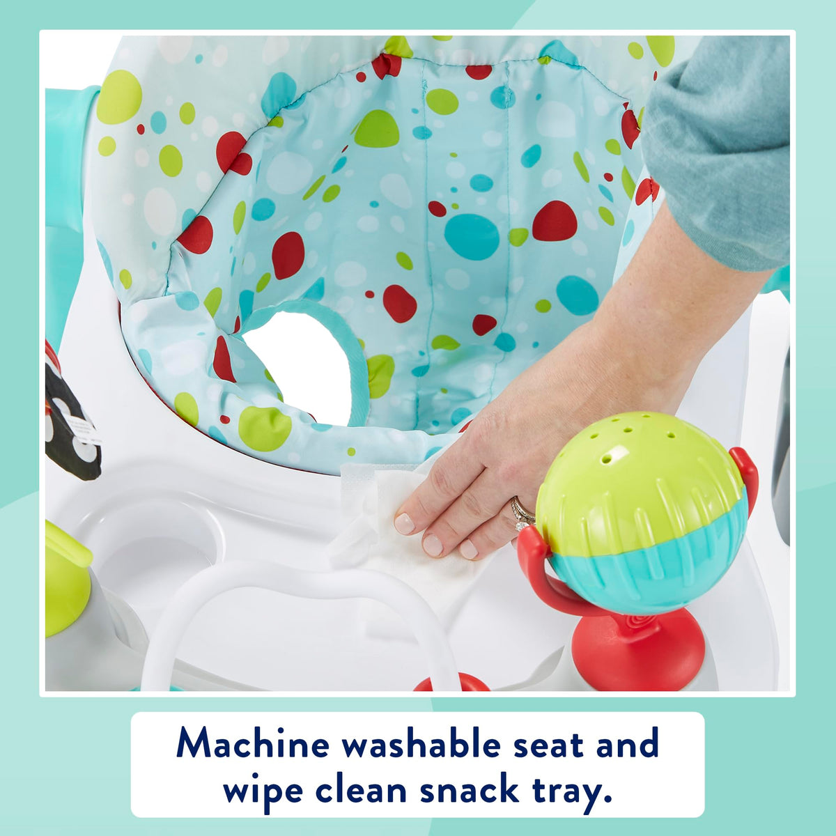 Foldable Adjustable Baby Walker with Wheels J6137