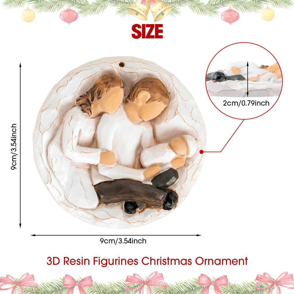 Baby First Christmas Ornament 2026 3D Resin Sculpture C323