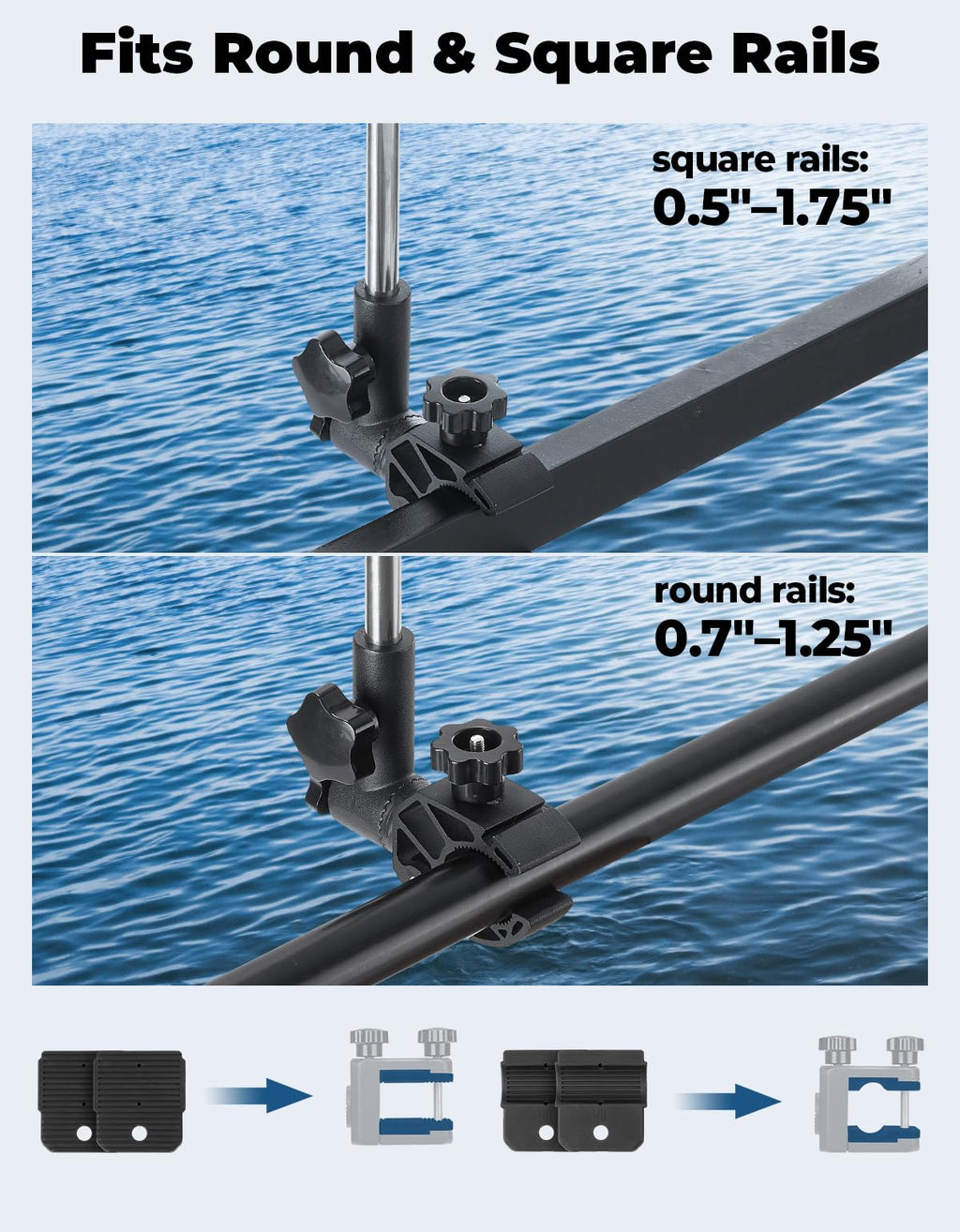 Stainless Steel 360° Rotating Boat Flag Pole Holder R366