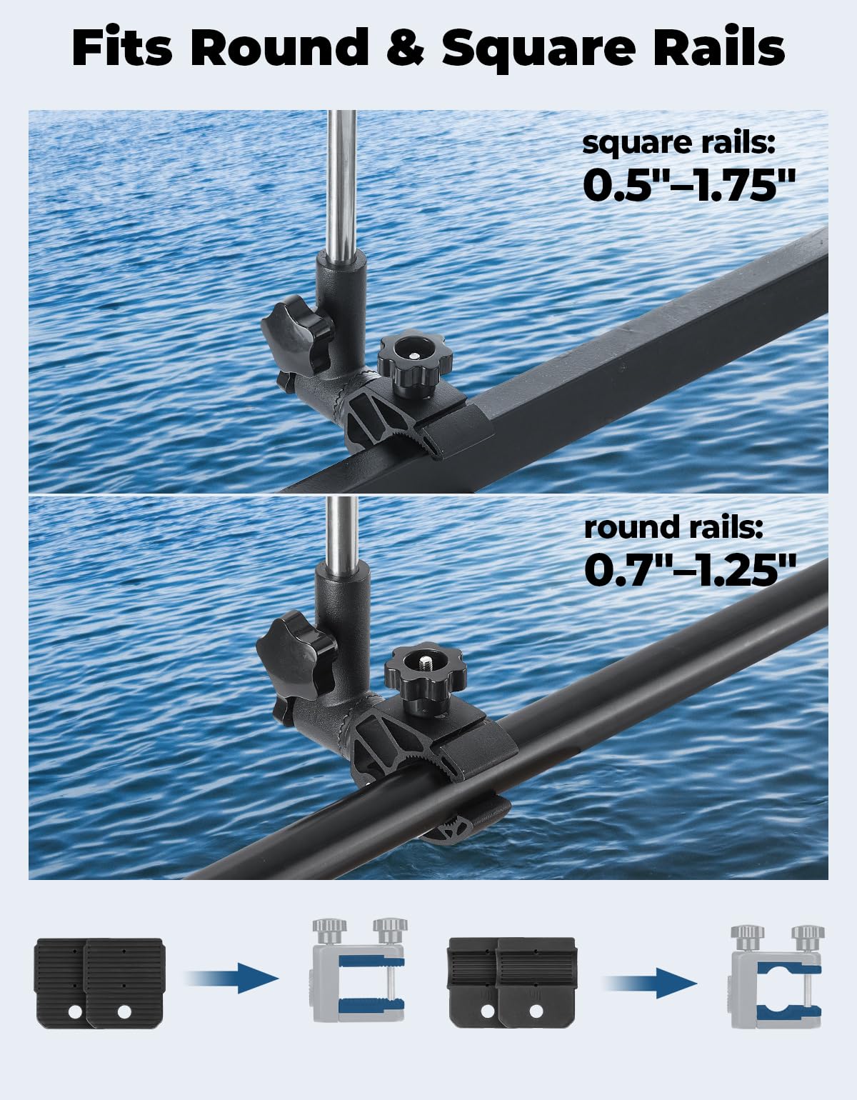 Stainless Steel 360° Rotating Boat Flag Pole Holder R366