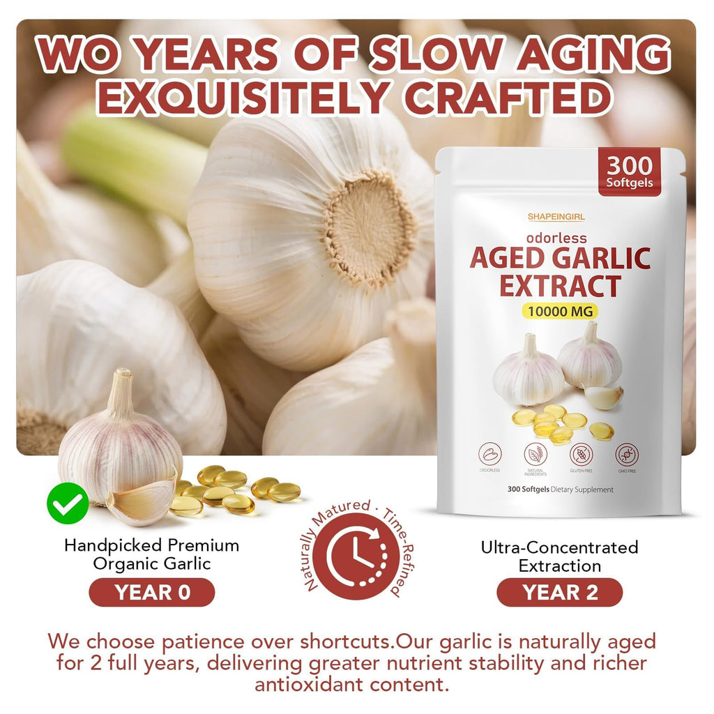 Garlic Extract Supplements, 300 Softgels U72202