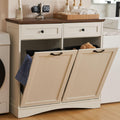 Antique White Tilt Out Trash Cabinet K57651