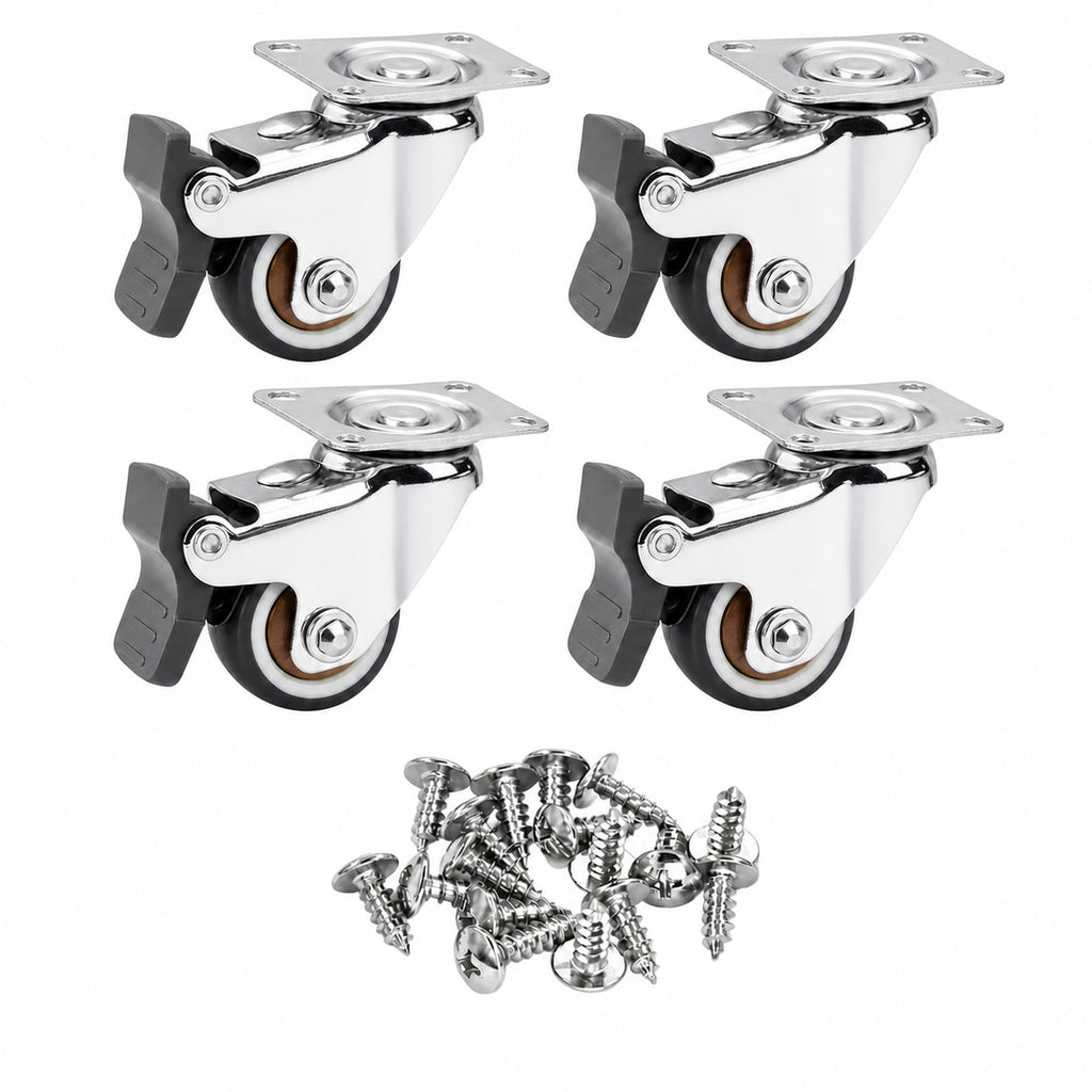 1 Inch Caster Wheels Set of 4 P70124