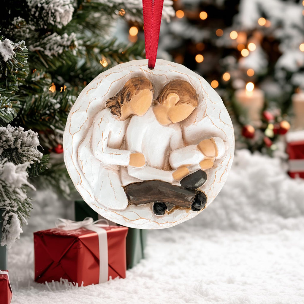 Baby First Christmas Ornament 2026 3D Resin Sculpture C323