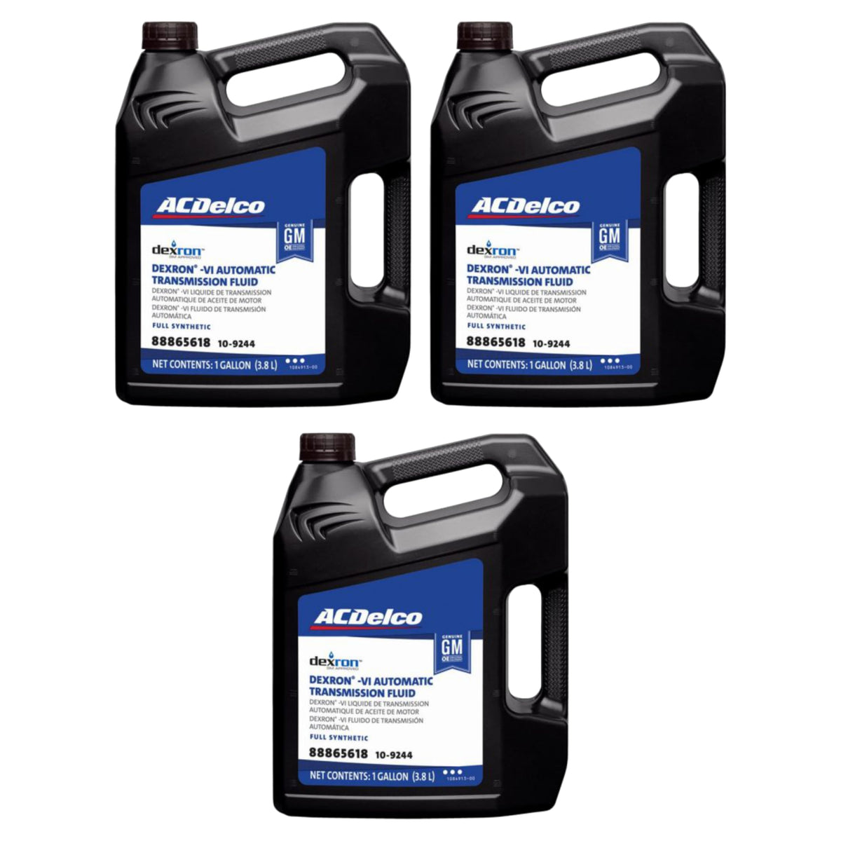 Dexron VI Full Synthetic Automatic Transmission Fluid 1 gal Case of 3 A898798