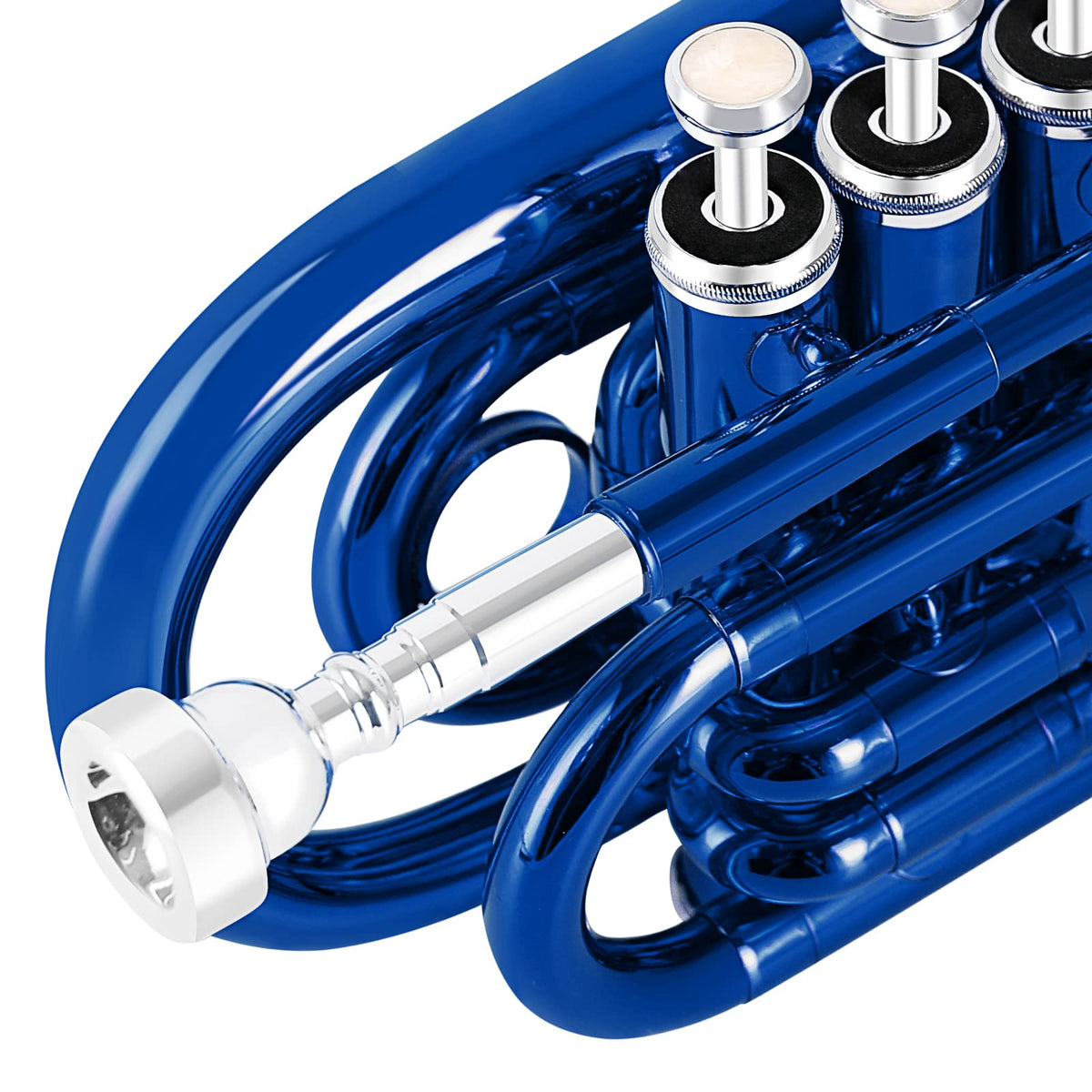 Bb Brass Pocket Trumpet with 7C Mouthpiece K3045
