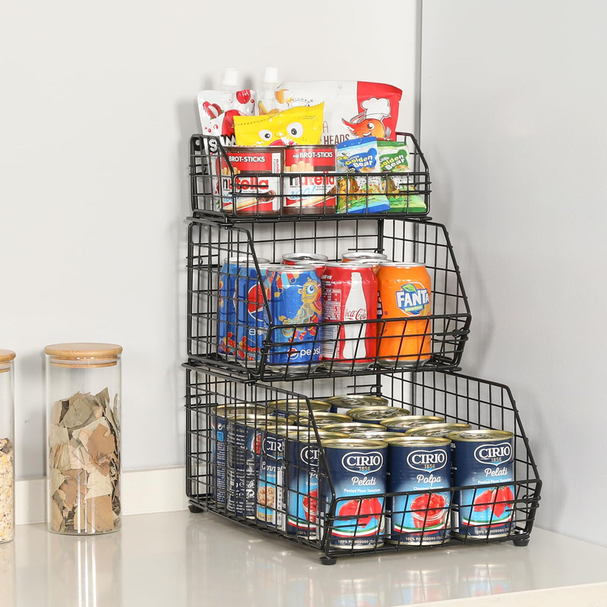 3-Tier Stackable Wire Fruit Basket J101346
