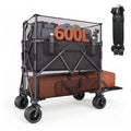 600L Foldable Collapsible Wagon Cart with Wheels K572675