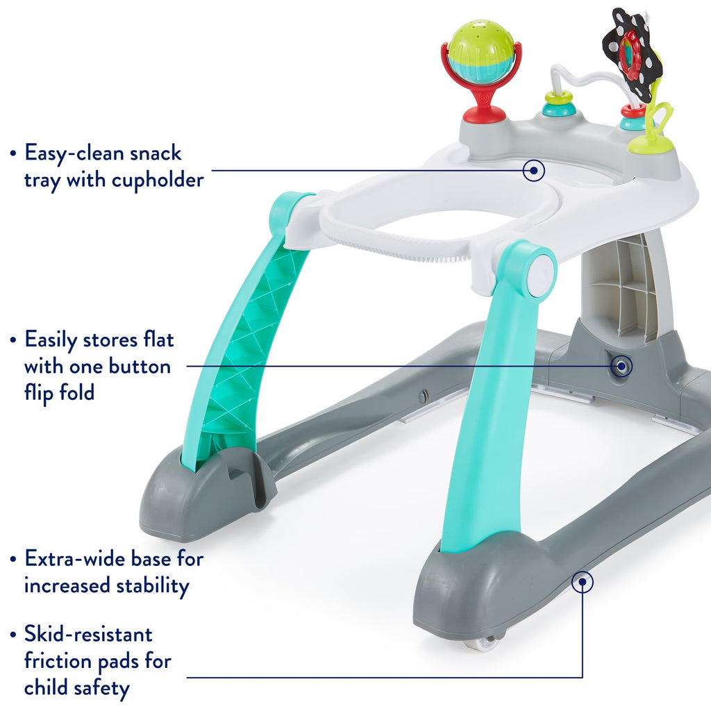 Foldable Adjustable Baby Walker with Wheels J6137