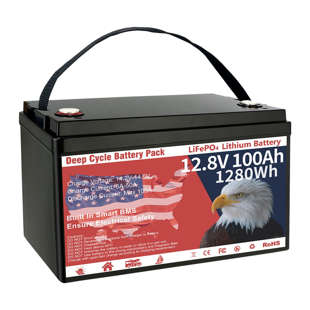 12V 100Ah LiFePO4 Deep Cycle Battery K11780