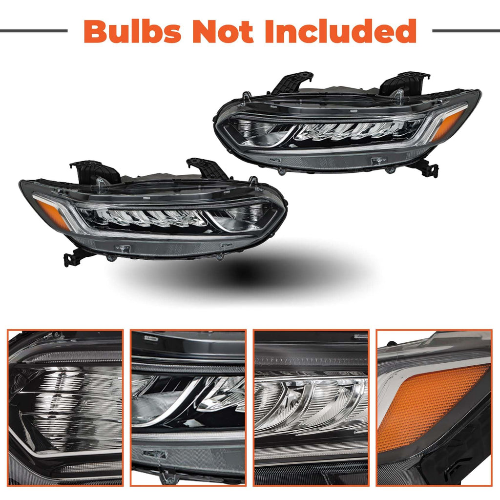 Halogen Headlight Assembly Set Driver and Passenger Side T686