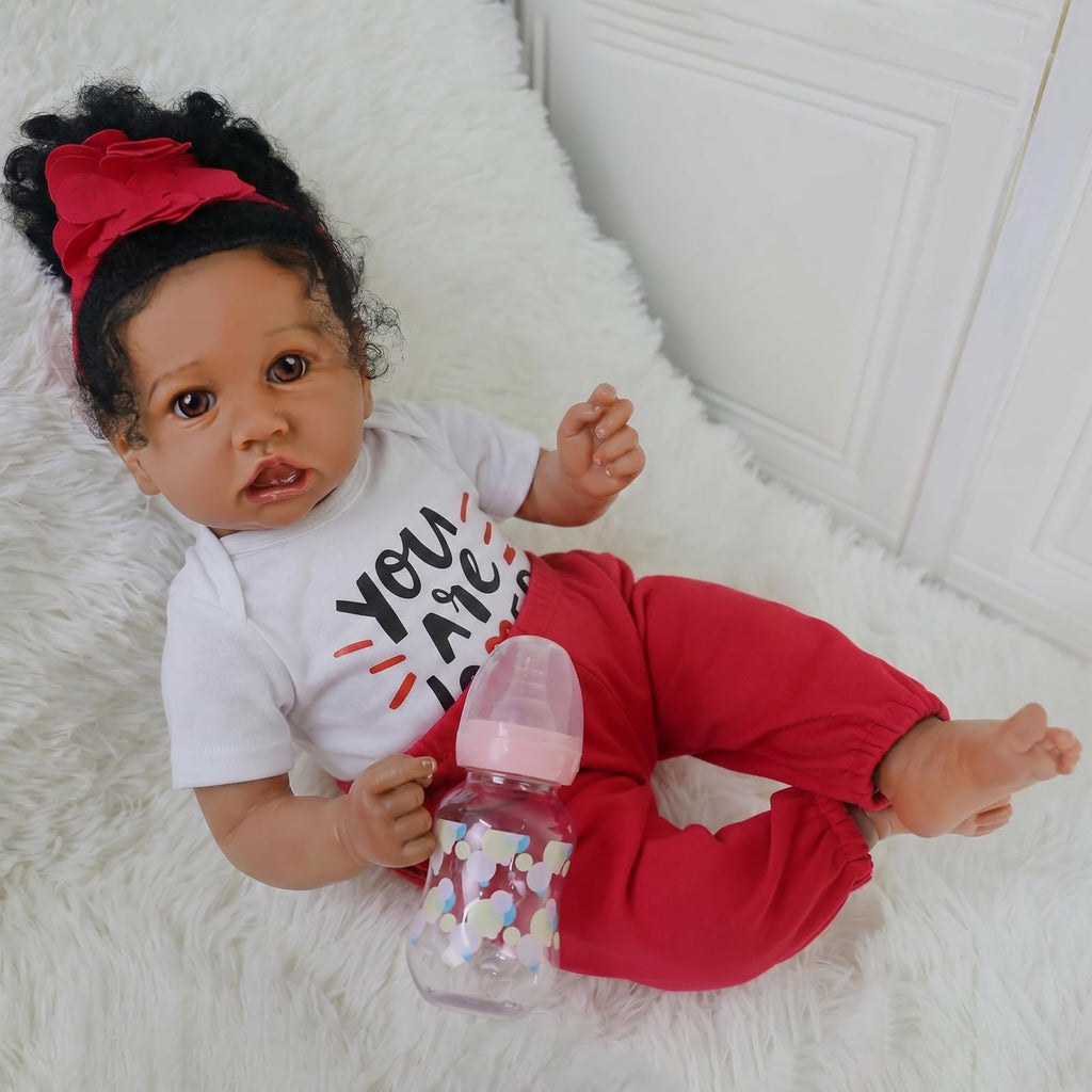 20-Inch African American Reborn Baby Doll A809