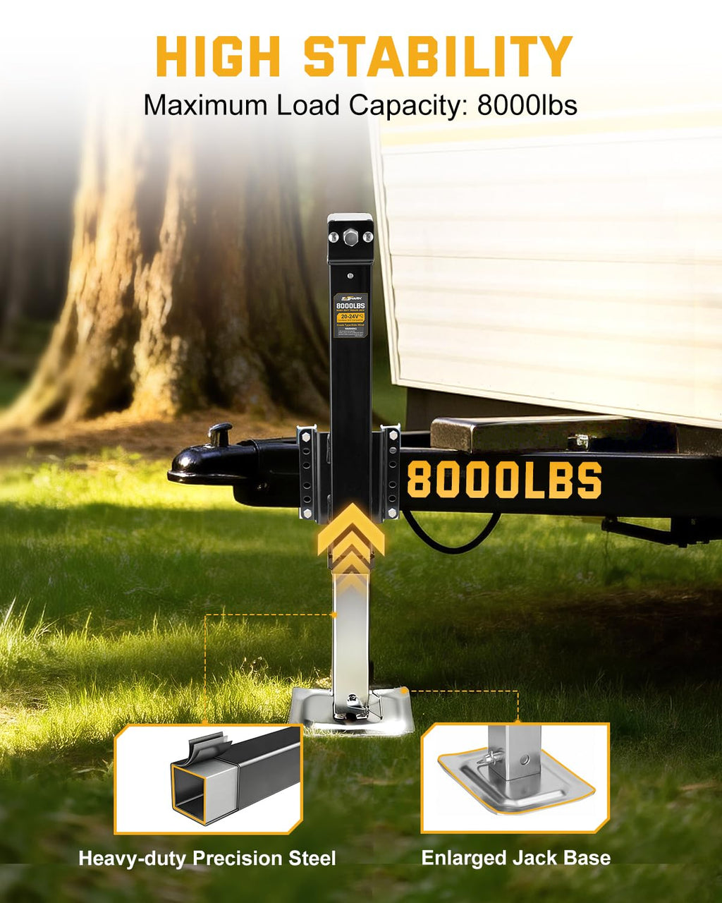 8000 lbs A-Frame Trailer Jack E261
