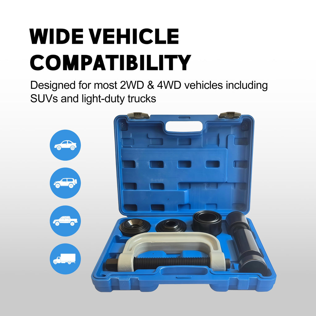 Heavy Duty Ball Joint Press & U Joint Removal Tool Kit with 4WD Adapters A214514