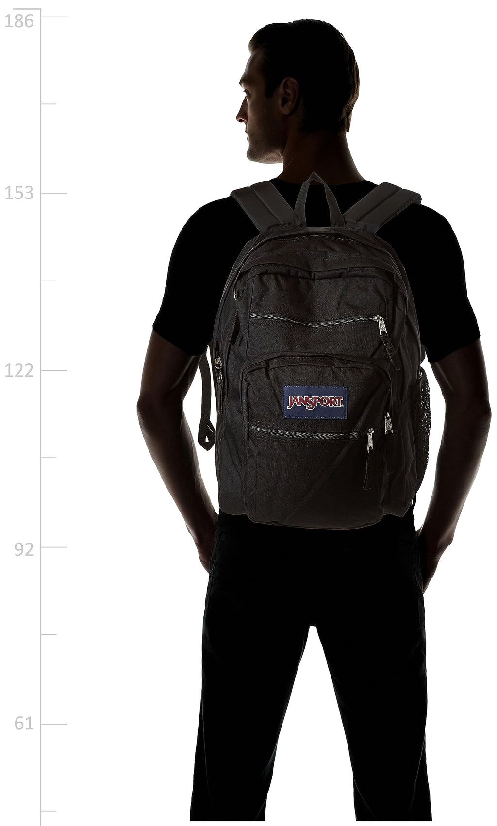 Laptop Backpack with 2 Compartments Black S400