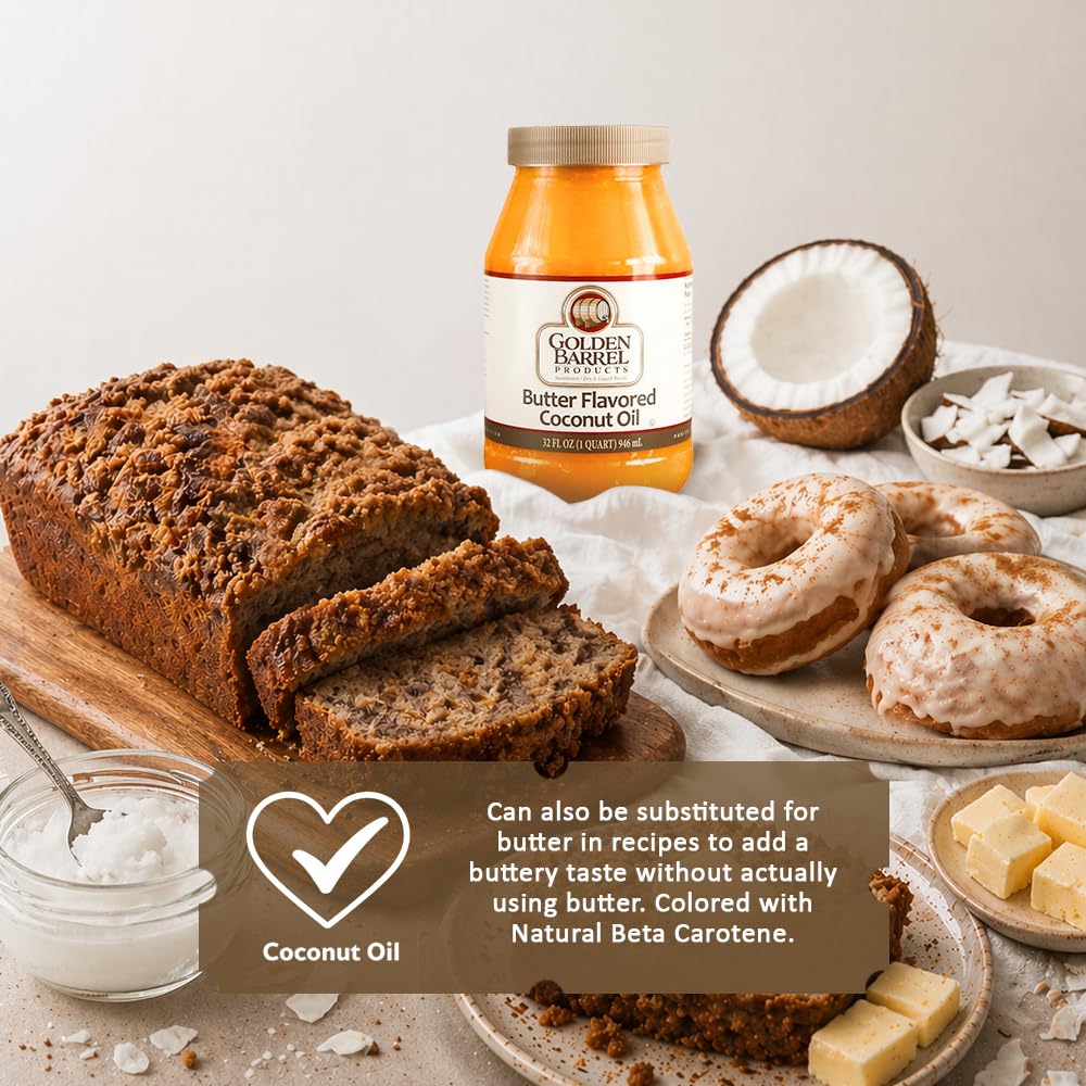 Butter Flavored Coconut Oil, 32 oz A388