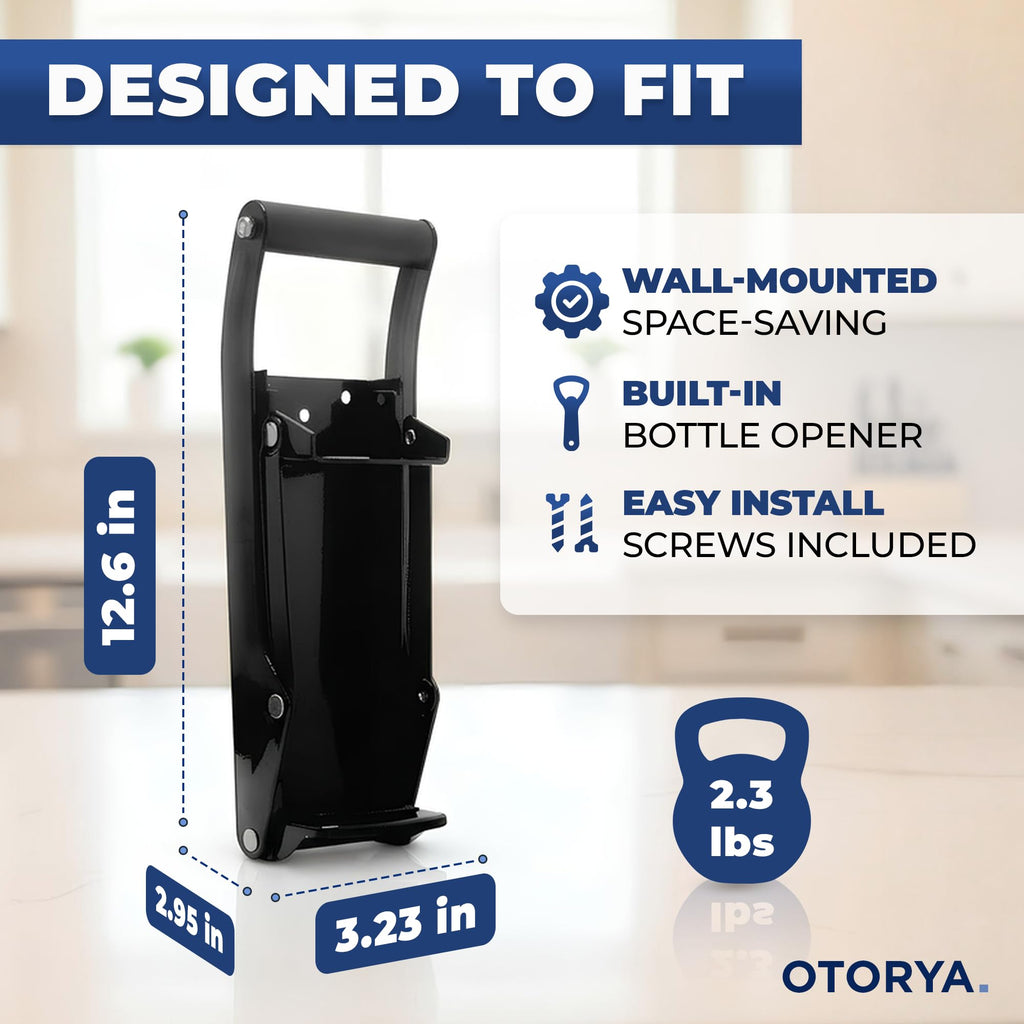 Wall Mounted Heavy Duty Can Crusher with Bottle Opener L353612