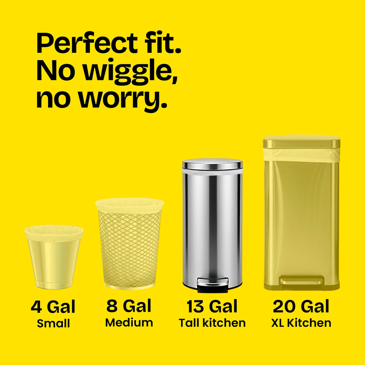 13 Gallon Tall Kitchen Trash Bags 110 Count W68620