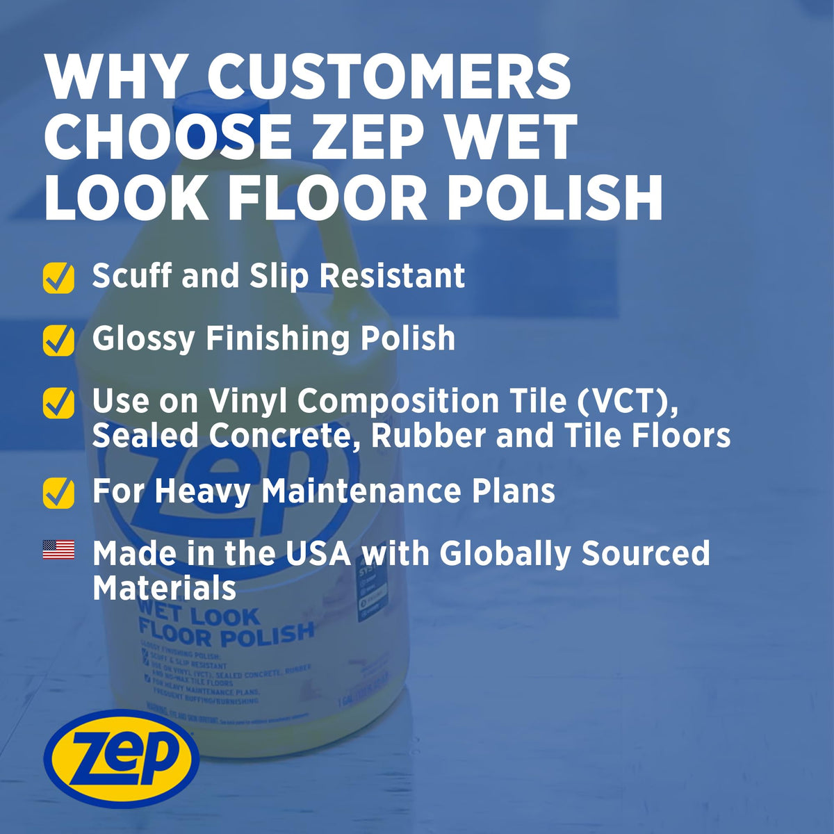 Wet Look Floor Polish 1 Gallon Case of 2 F5860