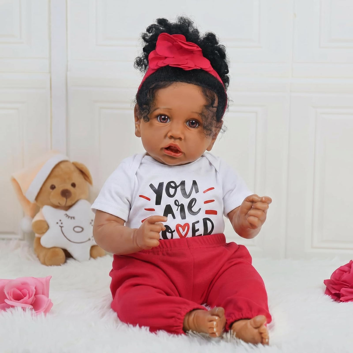 20-Inch African American Reborn Baby Doll A809