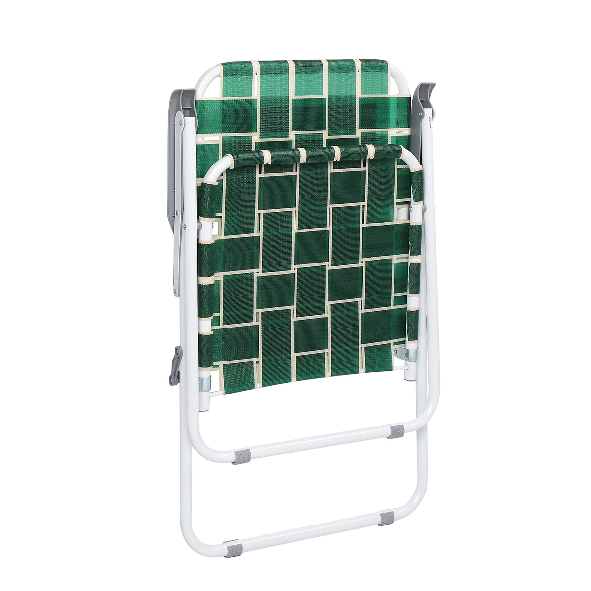 Dark Green Strip Set of 2 Folding Beach Chairs Y612808