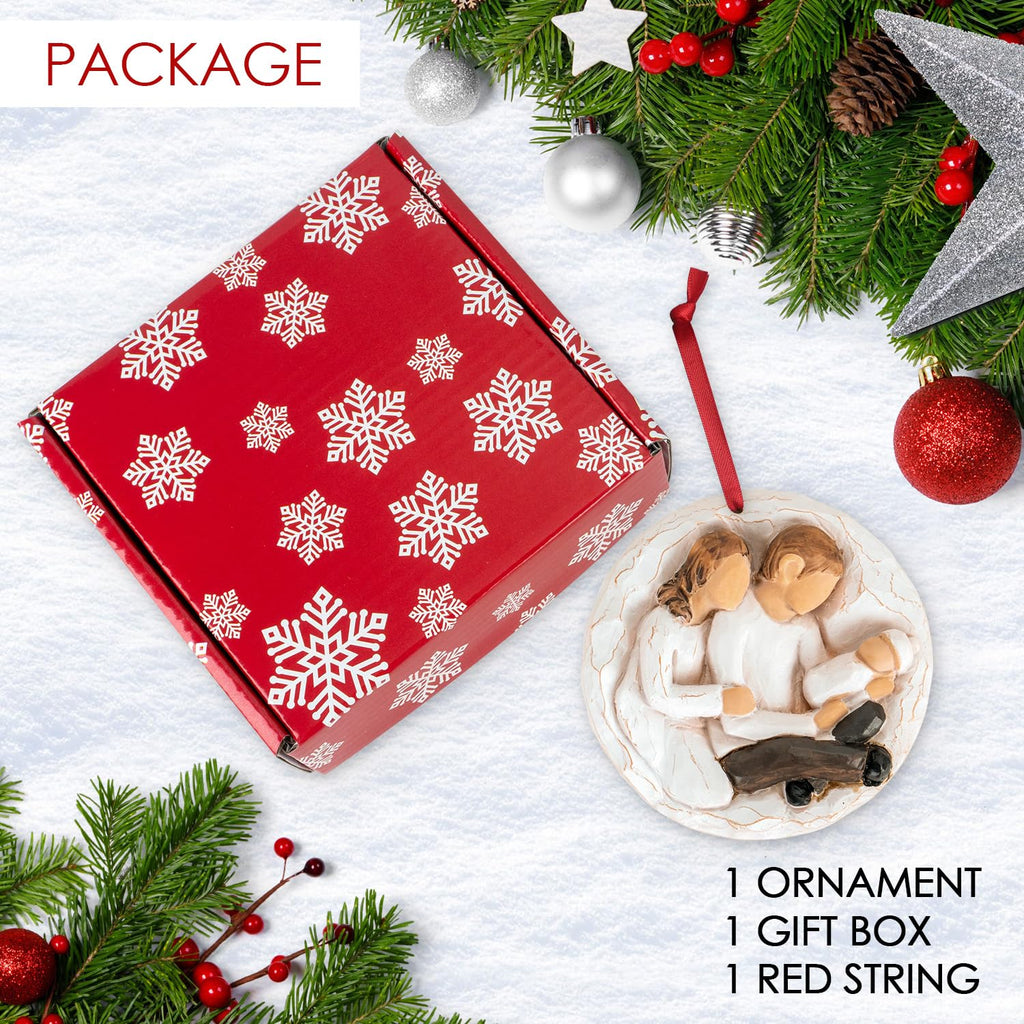 Baby First Christmas Ornament 2026 3D Resin Sculpture C323