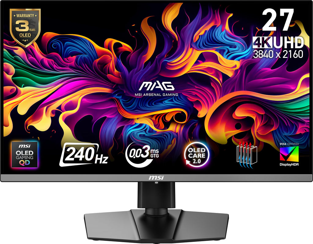27-Inch 4K UHD 240Hz QD-OLED Gaming Monitor Q706