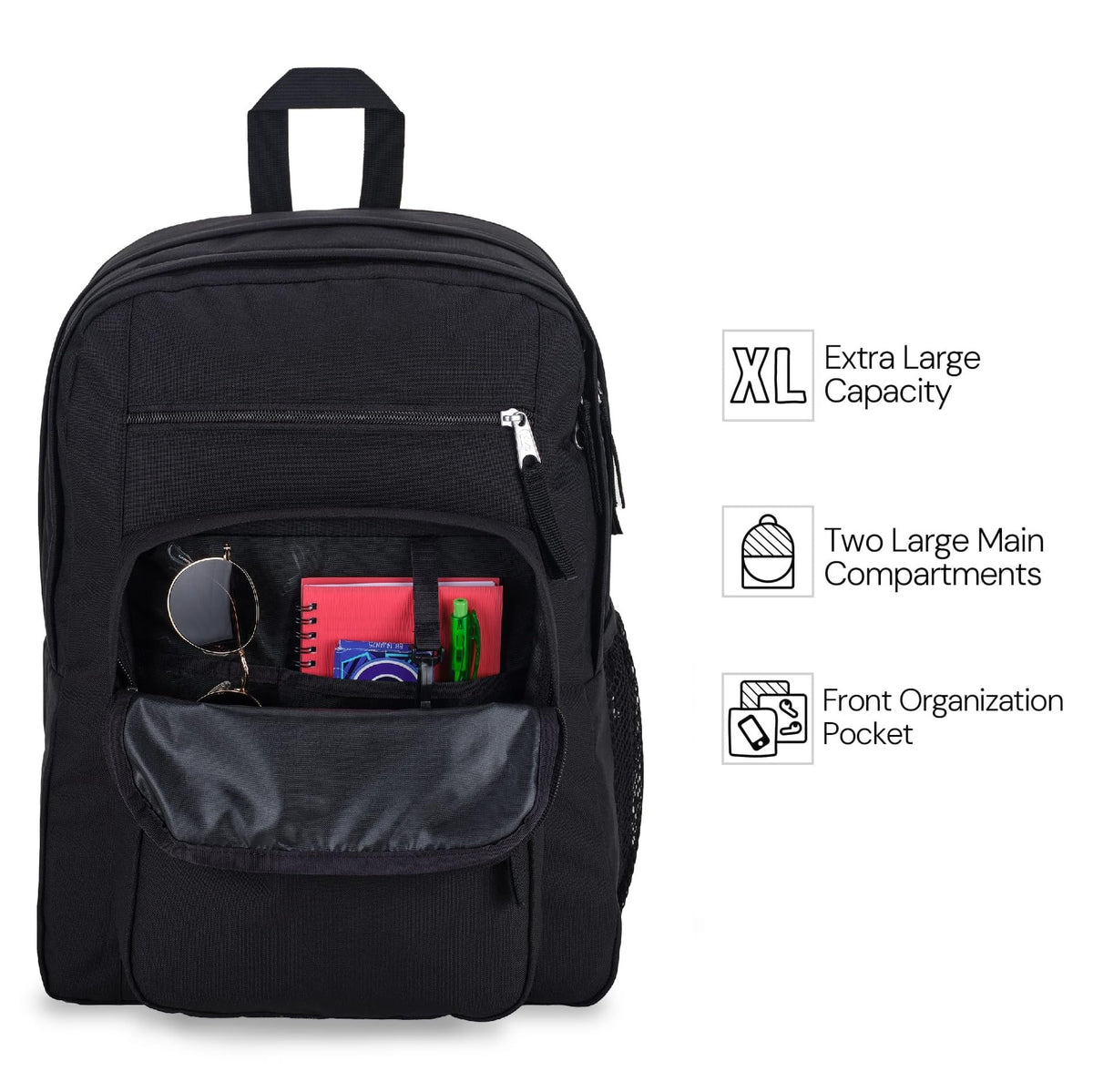 Laptop Backpack with 2 Compartments Black S400