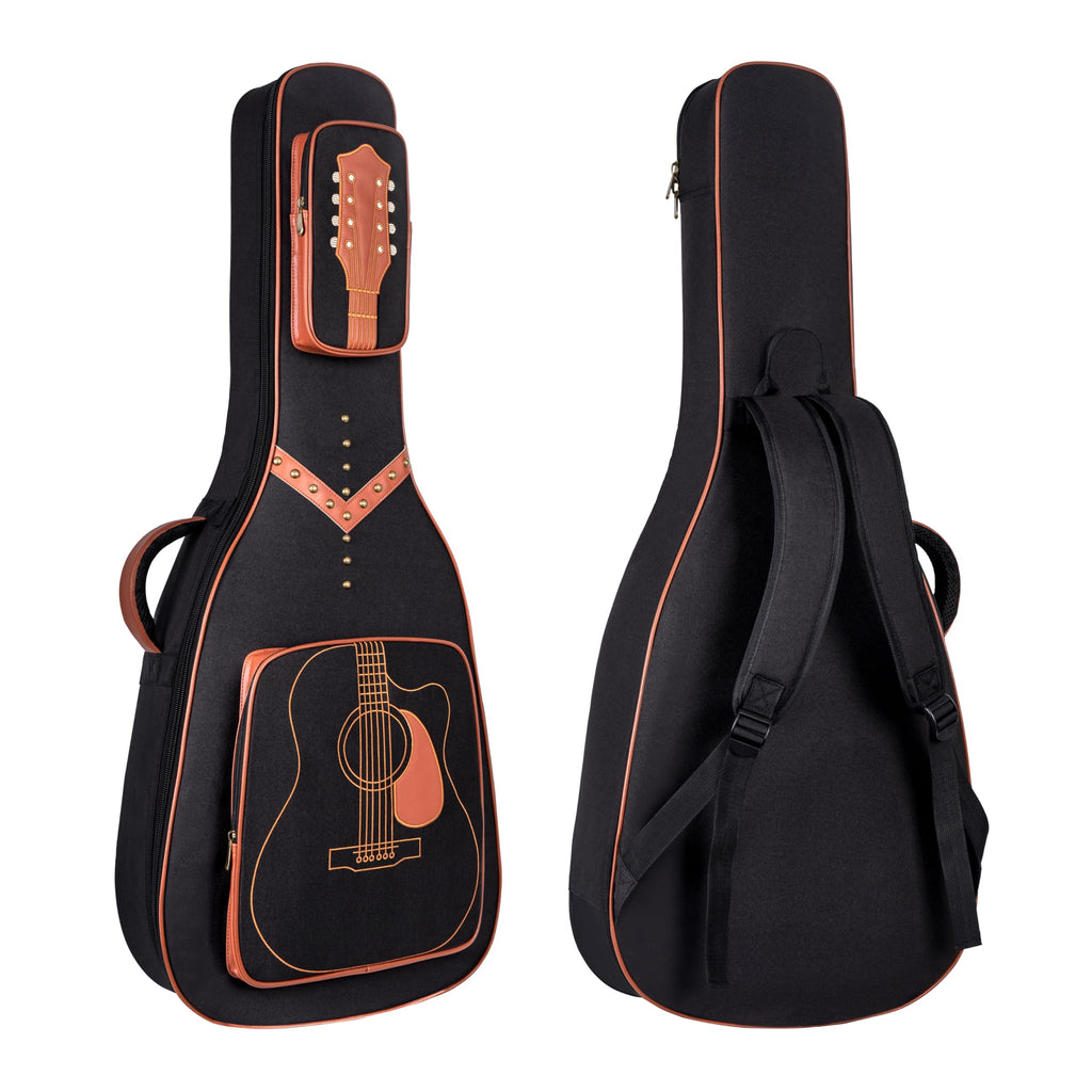40/41/42" Waterproof PU Leather Acoustic Guitar Bag W588