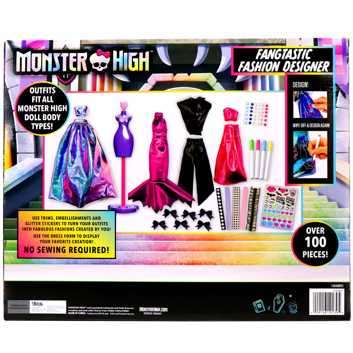 DIY Doll Clothing Craft Kit with Fabric & Sketchbook T590