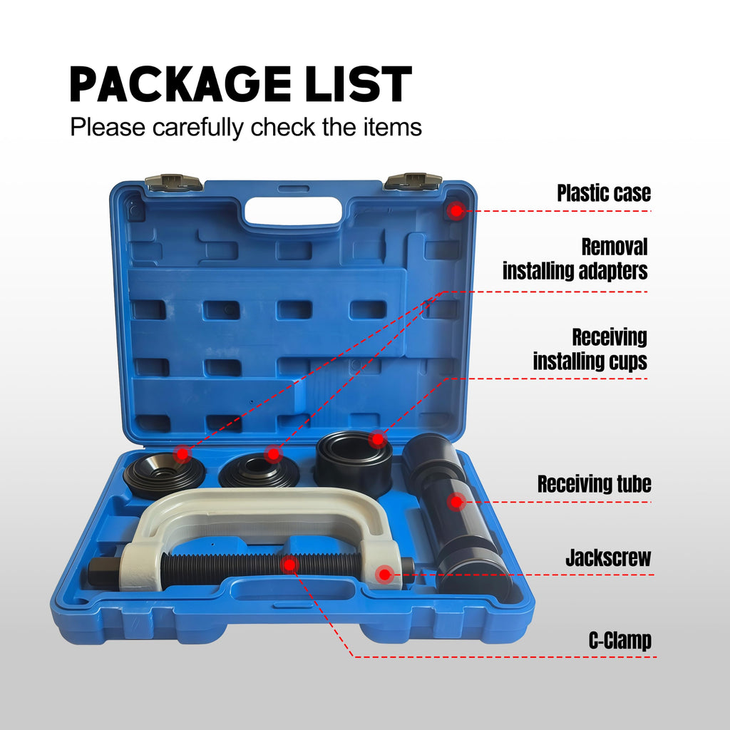 Heavy Duty Ball Joint Press & U Joint Removal Tool Kit with 4WD Adapters A214514