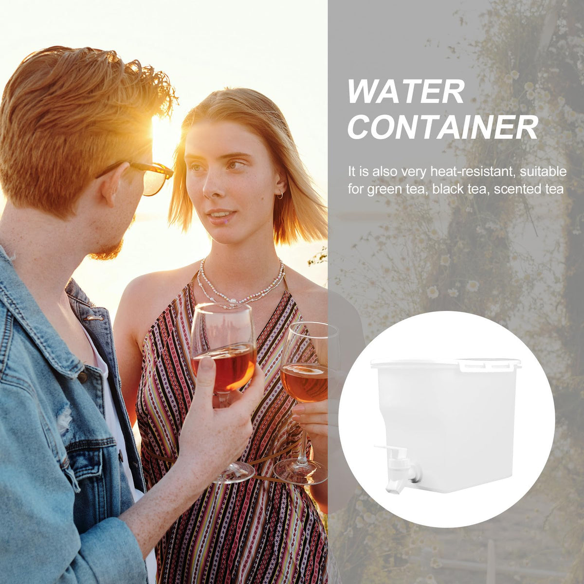 Cold Water Pitcher with Faucet H443698